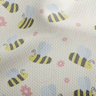 Happy Bee Athletic Mesh Flat Back