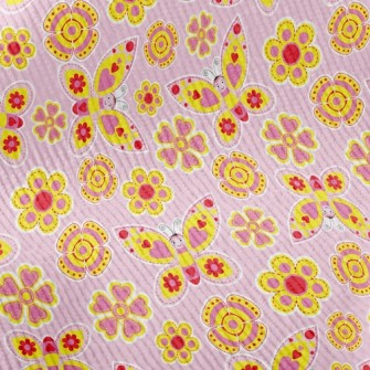 Cute Flower Butterfly Standard Corduroy
