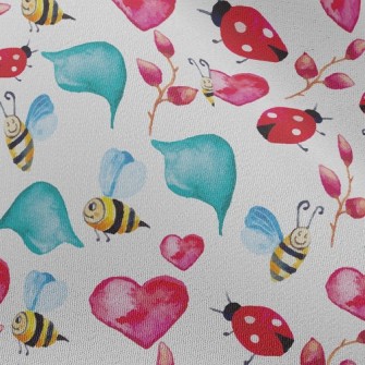 Ladybug And Bee Chiffon