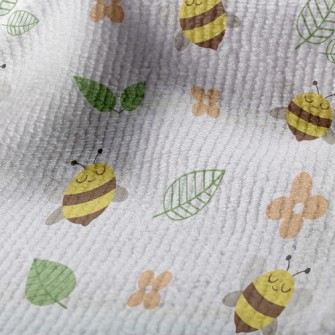 Bee And Little Flowers Terry