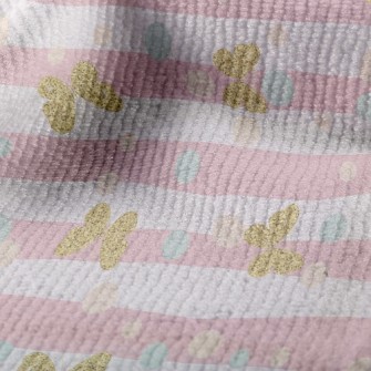 Gold Glitter Butterfly Terry