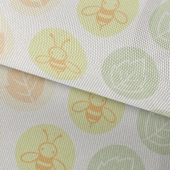 Bee And Leaves Waterproof Oxford