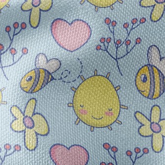 Sun And Bees Waterproof Canvas