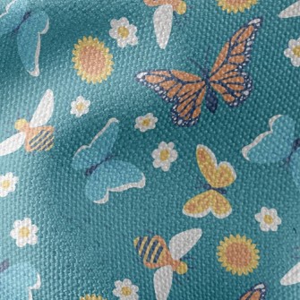 Colorful Butterflies Waterproof Canvas