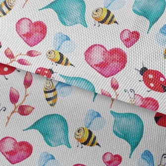 Ladybug And Bee Waterproof Oxford