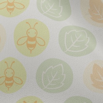 Bee And Leaves Chiffon