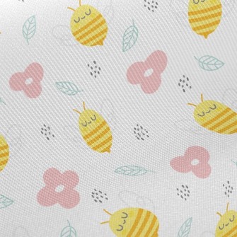 Bee And Flower Twill