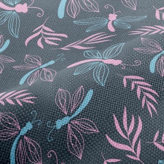 Dragonfly And Leaves Performance Linen