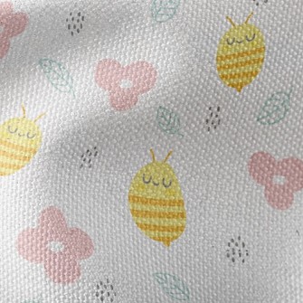Bee And Flower Waterproof Canvas