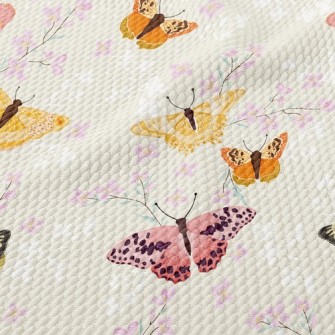 Butterfly In The Garden Birdseye Piqué