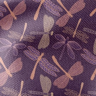 Purple Dragonfly Waterproof Canvas