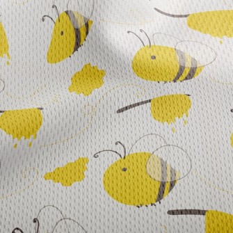 Tasty Honey And Bees Athletic Mesh Flat Back