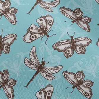 Butterflies And Dragonflies Chiffon