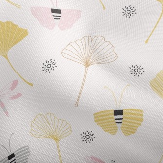 Dragonfly And Ginkgo Leaves Dobby