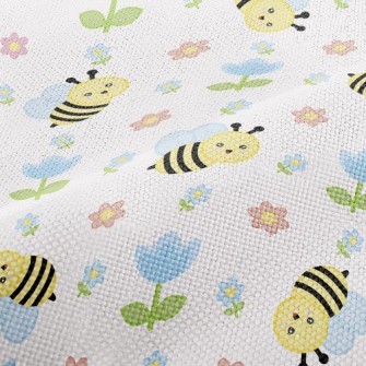 Bee And Flower Performance Linen