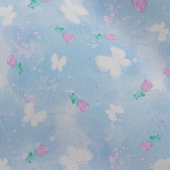 Butterflies And Roses Chiffon
