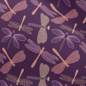 Purple Dragonfly Chiffon
