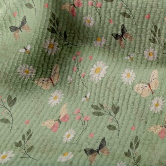 Flowers And Butterflies Terry