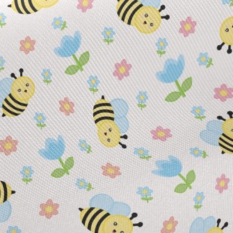 Bee And Flower Twill