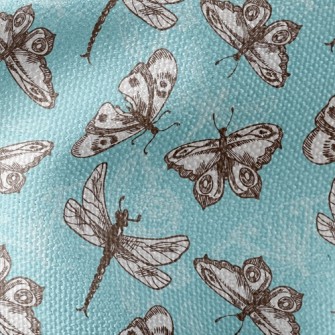 Butterflies And Dragonflies Waterproof Canvas