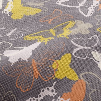 Brightly Colored Butterflies Performance Linen