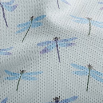 Blue Dragonfly Athletic Mesh Flat Back