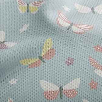 Butterflies Flying Athletic Mesh Flat Back