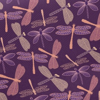 Purple Dragonfly Twill