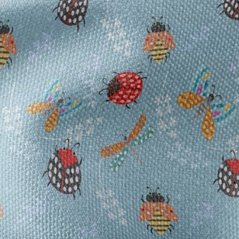 Ladybug And Dragonfly Waterproof Canvas