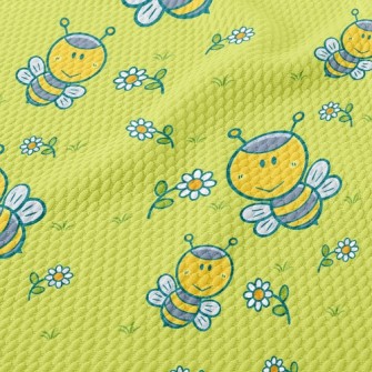 Cute Bee Birdseye Piqué