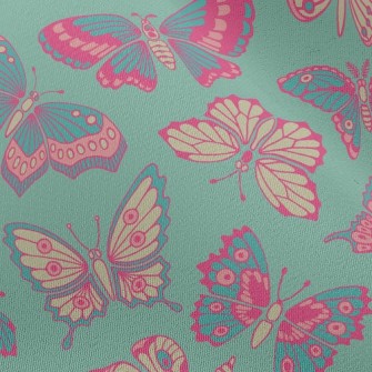Pink Butterfly Chiffon