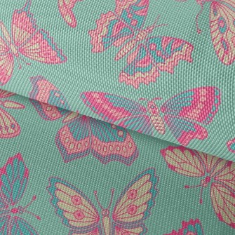Pink Butterfly Waterproof Oxford
