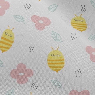 Bee And Flower Chiffon