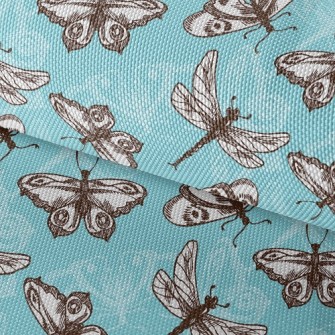 Butterflies And Dragonflies Waterproof Oxford