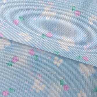 Butterflies And Roses Waterproof Oxford