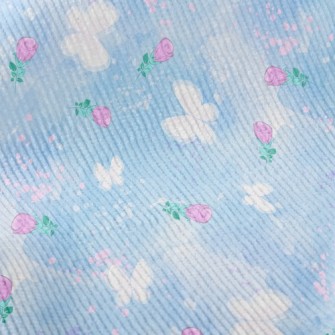 Butterflies And Roses Standard Corduroy