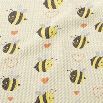 Cute Bee Birdseye Piqué