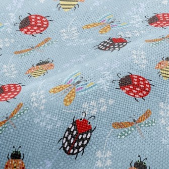 Ladybug And Dragonfly Performance Linen