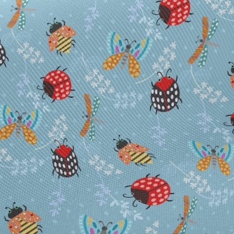 Ladybug And Dragonfly Twill