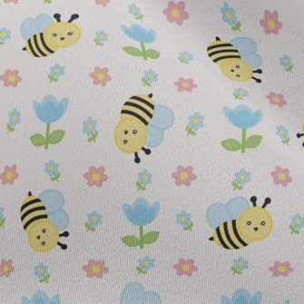 Tulips And Bees Chiffon
