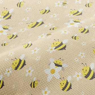 White Flower Bee Performance Linen