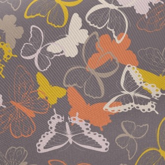 Brightly Colored Butterflies Twill