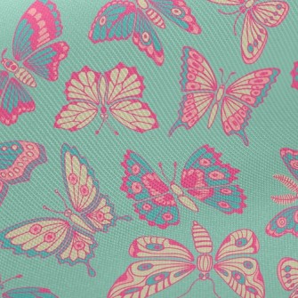 Pink Butterfly Twill