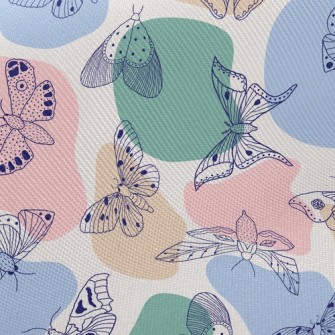 Variety Of Butterflies Twill