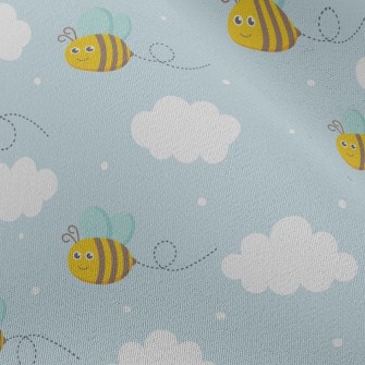 Bee White Cloud Chiffon