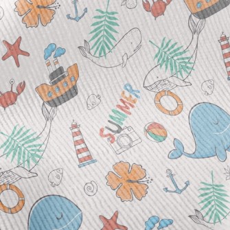 Whale And Boat Standard Corduroy