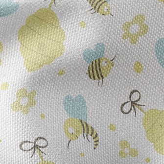 Honeycomb And Bees Waterproof Canvas