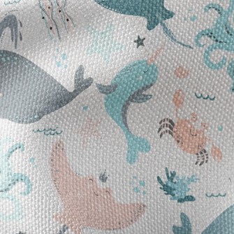 Stingray And Octopus Waterproof Canvas