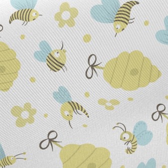 Honeycomb And Bees Twill