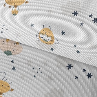 Bee In Flower Waterproof Oxford